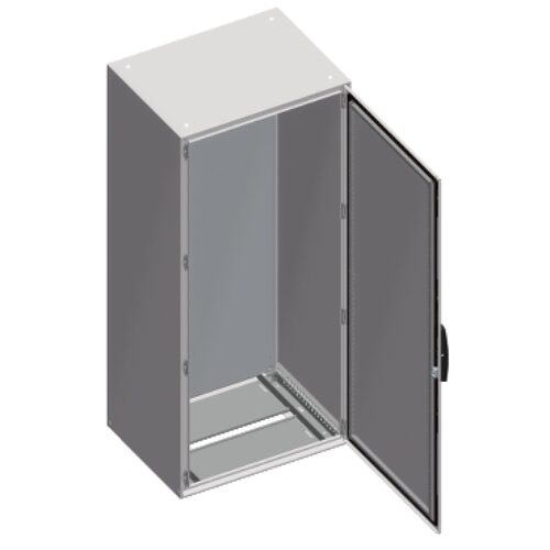 NSYSM12830P Schneider Electric Imagen del producto NSYSM12830P Schneider Electric Imagen del producto Armario compacto Spacial SM con placa de montaje – 1.200 x 800 x 300 mm
